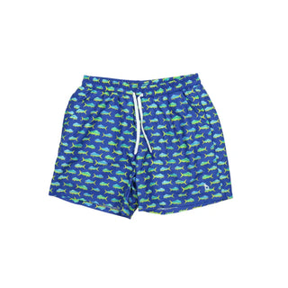 Blue Quail Swim Trunk - Mahi Mahi