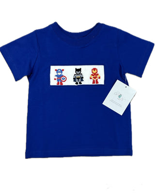Remember Nguyen Houston Smocked Super Heroes Tee
