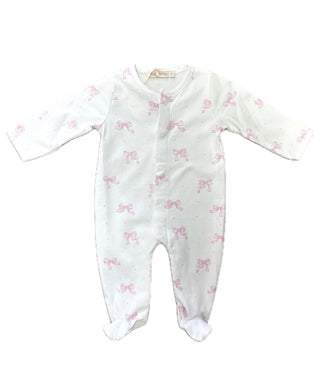 Baby Club Chic Pink Pretty Bows Footie