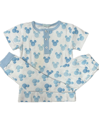 La Luna 2PC Mickey Mouse Pajamas - Blue