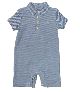 Me & Henry Royal/White Stripe Romper