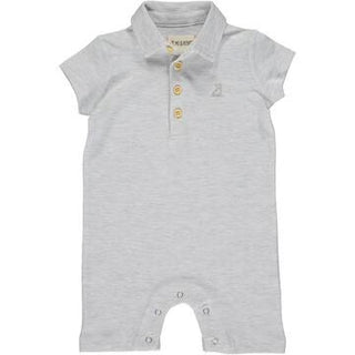 Me and Henry Grey Pique Polo Romper