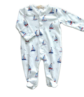 Baby Club Chic Sailing Boats Footie