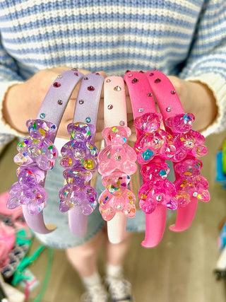 Bari Lynn Gummy Bear Thin Satin Headband