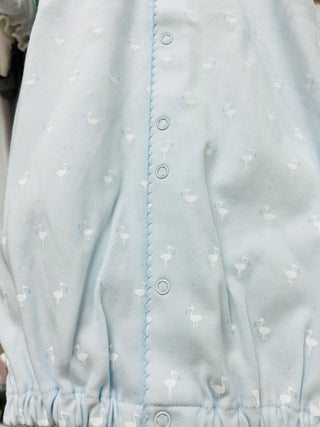 LydaBaby Baby Stork Converter Gown - Blue