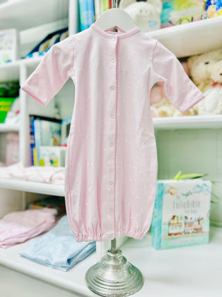 LydaBaby Baby Stork Converter Gown - Pink