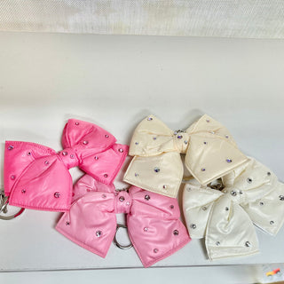 Bari Lynn Crystallized Puffy Bow Keychain