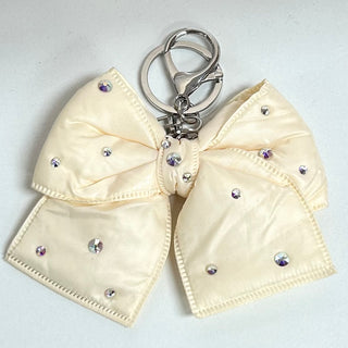 Bari Lynn Crystallized Puffy Bow Keychain