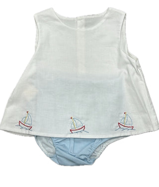 Baby Sen Sailboat Diaper Set Blue