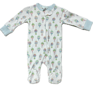 La Luna Pima Blue Hot Air Balloons Footie