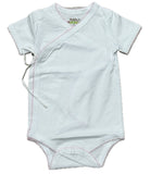 ZsaZsa and Lolli White Crossover Onesie with Picot Trim