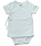 ZsaZsa and Lolli White Crossover Onesie with Picot Trim