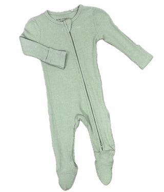 Angel Dear 2 Way Zipper Footie - Basics Desert Sage