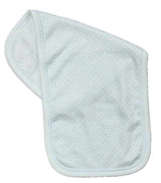 Baby Loren Pima Blue Diamond Burp Cloth
