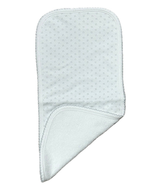 Baby Loren Pima Grey Dots Burp Cloth