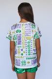Belle Cher All Things Mardi Gras Sequin T-Shirt