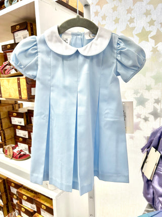 Lulu Bebe Pique Collared Pleated Dress