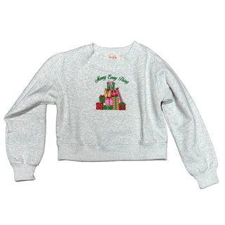 Peach Love Heather Grey Merry Every Thing Sweatshirt