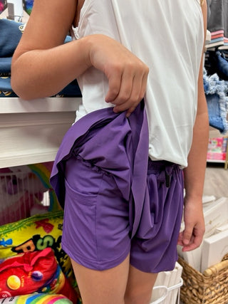 Blended Spirit Butterfly Shorts  - Purple