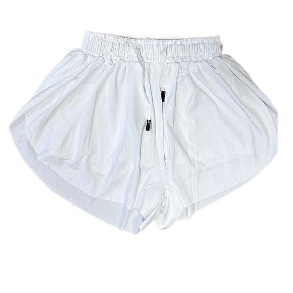 Blended Spirit Butterfly Shorts  - White
