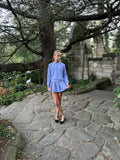 Little Olin Blue 2pc Set Sweatshirt w/ Skort