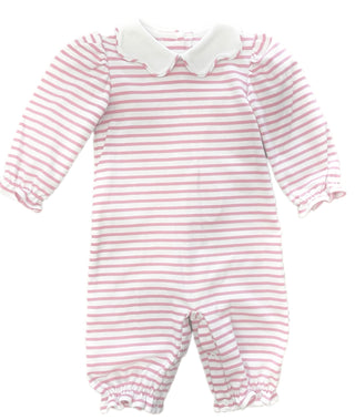 Pumpkin Louisa Romper Bitty Stripe Knit