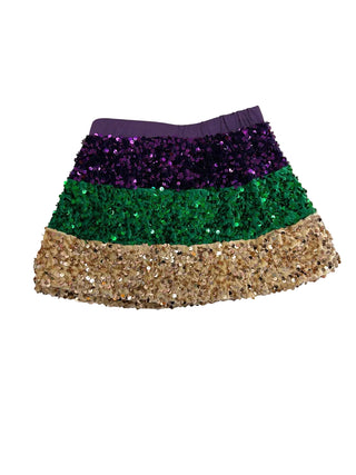 Lulu Bebe Mardi Gras Sequin Skirt