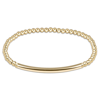 Enewton Bliss Bar Smooth Gold 3mm Bracelet