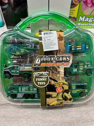 Alloy Car Set in Acrylic Carry Case