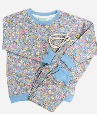 Sage & Lilly Jogger Set - Blue Floral