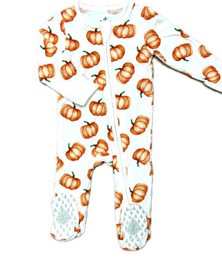 Belle Cher Pumpkin Pajamas Footie