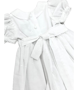 Susanne Lively White Embroidered Baptism Gown with Bonnet - 0/6M