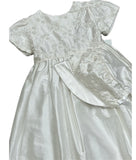 Susanne Lively Ivory Silk Baptism Gown with Seed Pearls & Bonnet - 0/6M