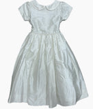 Susanne Lively Pearl Silk Dress with French Knot Detail - Size 6