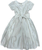 Susanne Lively Pearl Silk Dress with French Knot Detail - Size 6