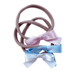 Eva's House 3Pk Small Satin Bow Soft Nylon Headband