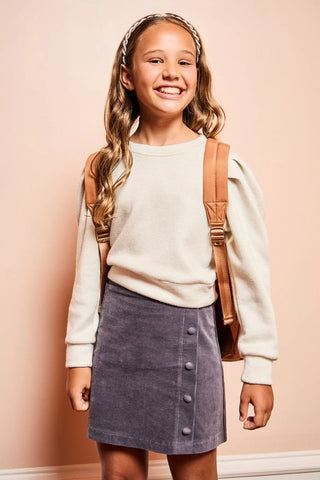 Pleat Collection Snowflake Shimmer Peyton Top