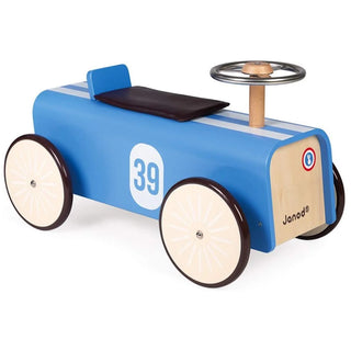 Janod Ride on Wooden Car - Blue