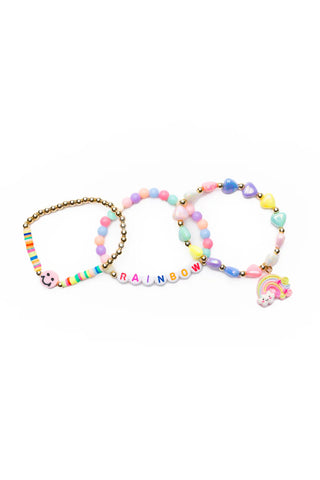 Great Pretenders Rainbow Smiles 3Pc Bracelet Set