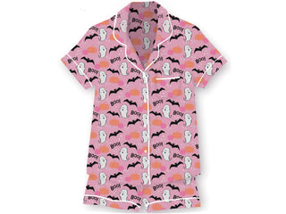 Hey Boo! Silky Satin Pajama Short Set