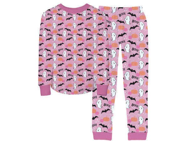 Jane Marie Hey Boo! 2Pc Pink Pajama Set