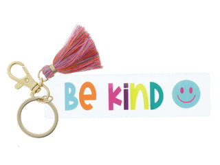 Kids Clear Acrylic Keychain with Tassel