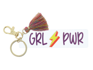 Kids Clear Acrylic Keychain with Tassel