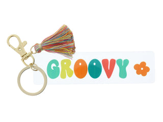Kids Clear Acrylic Keychain with Tassel