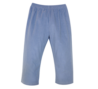 Steel Blue Cord Logan Elastic Pant