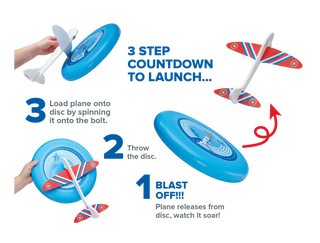 Sky High Flyer - Plane Launching Flying Disc