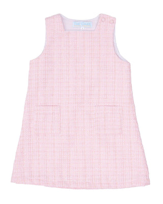 The Oaks Pink Twinkle Tweed Jillian Jumper Dress