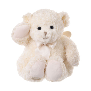 Bukowski Bears John My Guardian Angel cream plush bear with angel wings and satin bow