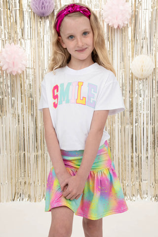 Azarhia Smile Boxy White Tee