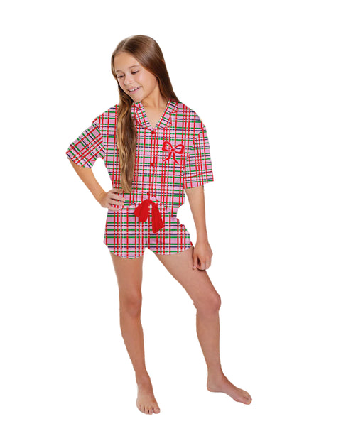 Kids Merry Magic Silky Pajama Short Set